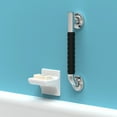 thumbnail image 2 of Ameriluck Bath Safety Grab Bar, Asymmetrical Design With Anti-slip Soft Grip, Stainless Steel Ada Compliant 500lbs Support (brushed Nickel, 12in), 2 of 8