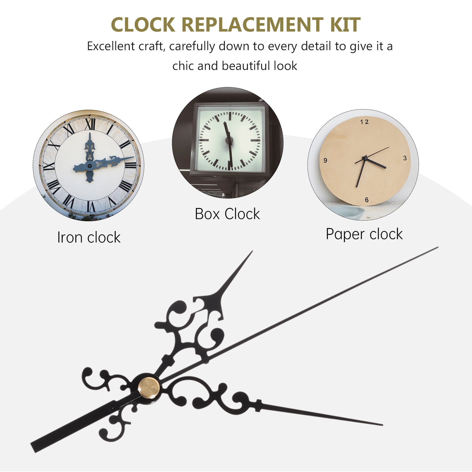 unbranded 5 Sets Clock Mechanism Clock Motor Mute Clock Replacement Wall Clock Part