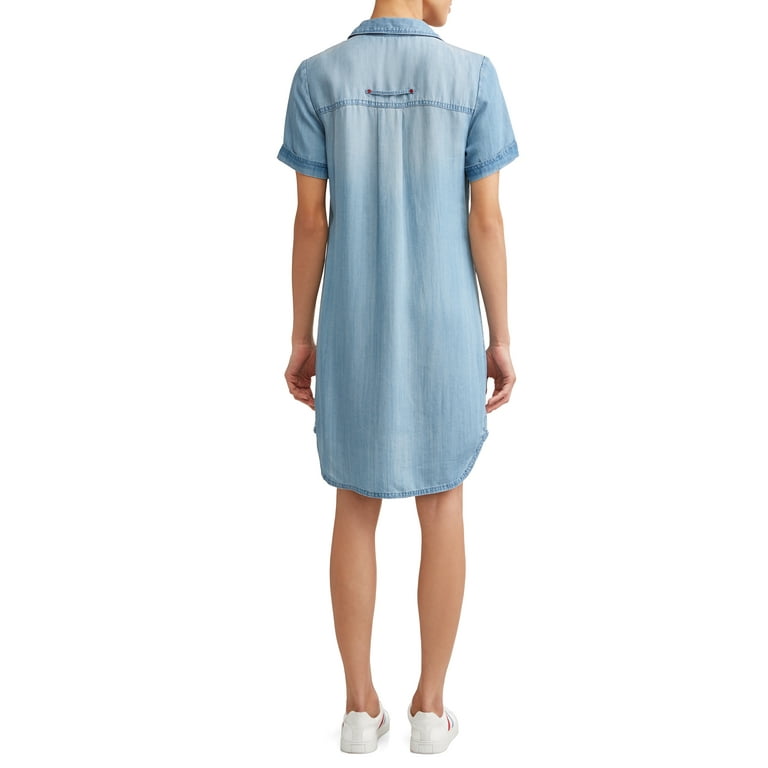 Short sleeve cheap chambray dress