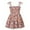 White, variant on Dresses for Cute Girls Vintage Flower Print Ruched Beach Strap Fashion Sundress Size 2-3 Years