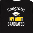 thumbnail image 4 of Inktastic Congrats My Aunt Graduated with Cap Boys or Girls Long Sleeve Toddler T-Shirt, 4 of 5