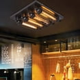 thumbnail image 3 of Miumaeov Vintage Ceiling Lamp Farmhouse Close to Ceiling Light Country Style Hanging Pendant Light Living Bedroom Ceiling Lamps Indoor E26/E27 Base, 3 of 8