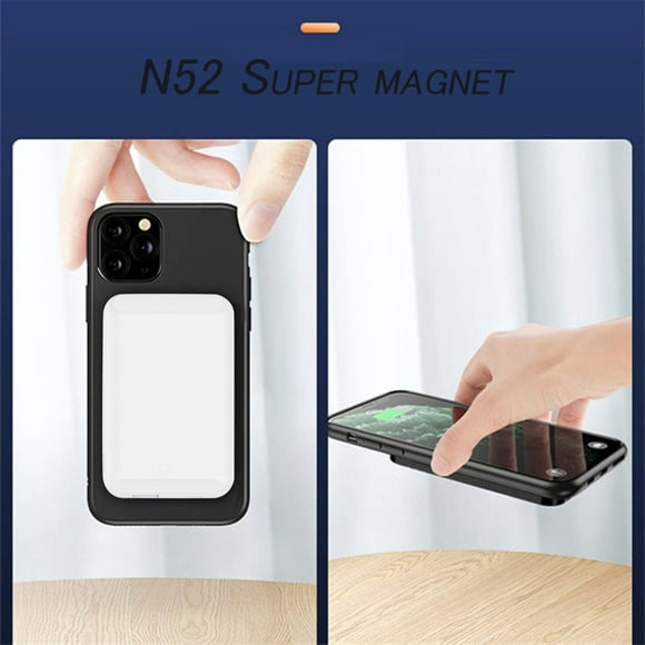External Battery Magnetic Power Bank For Iphone 12 12pro 12promax 12mini 15w Wireless Charging Magnet Quick Charger