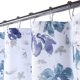 thumbnail image 2 of Cortina de ducha de tela con estampado de hojas, impermeable, para bañeras, hoteles, con estampado floral de acuarela, 89 x 183 cm, 2 of 8