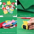 thumbnail image 3 of 3.12Ft Diy Felt Wall Hanging Christmas Tree Set 34Pcs Ornaments For Kids Gift, 3 of 6