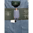 thumbnail image 2 of GH Bass & Co. Women's Long Sleeve Button Down Cozy Shirt (Blue, Large), 2 of 3