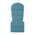 thumbnail image 4 of Aqua Blue Fabric Adirondack Chair Cushion - 48.25” L x 22.25” W - Water-Resistant Outdoor Lounge Cushion for Patio, Deck & Backyard Seating, 4 of 6