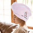 thumbnail image 4 of Turbante para el cabello ultra absorbente, de secado rápido, suave, antiencrespamiento, toallas para envolver el cabello para mujeres Vhermosa, 4 of 5
