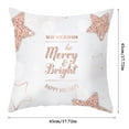 4PCS Golden Christmas Peach Skin Pillowcase European And American Home