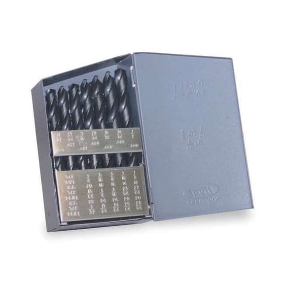 Chicago-Latrobe Jobber Drill Set,21 pc,HSS 57712