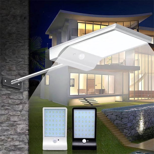 Lámpara de Pared Solar de 48 Led para Exteriores, Patio, Garaje, Iluminación de Pared