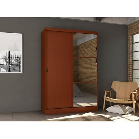 Mahogany Office Wardrobe - Home Source Wardrobe with Sliding doors