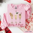 thumbnail image 2 of Bubbly and Bright Sweatshirt, Xmas Champagne Sweater, Merry Prosecco Sweatshirt - Sizes S-5XL ,Art Print JSC, 2 of 6