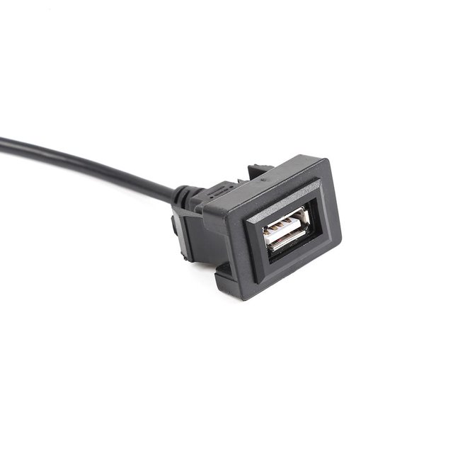 Adaptador de cable de extensión de panel de puerto USB de montaje empotrado para tablero de automóvil para Toyota Vios Sywqhk Accesorios para autos y motos