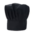 thumbnail image 2 of YAOBAMM Washable Chef Hat Kitchen Catering Work Chef Hat Men Women Solid Color White Chef Hat Hair Loss Baking Cooking Costume Hat, 2 of 7