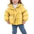thumbnail image 3 of Lutiedan Hooded Puffer Jackets for Girls Zip Up Long Sleeve Jacket Casual Warm Thicken Winter Coats With Bag 18 Months-7 Years, 3 of 8