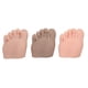 thumbnail image 4 of Juego de 3 modelos de pie falso para práctica de tatuajes, de silicona suave, para entrenamiento de uñas, modelo de medio pie, pie derecho, 4 of 14
