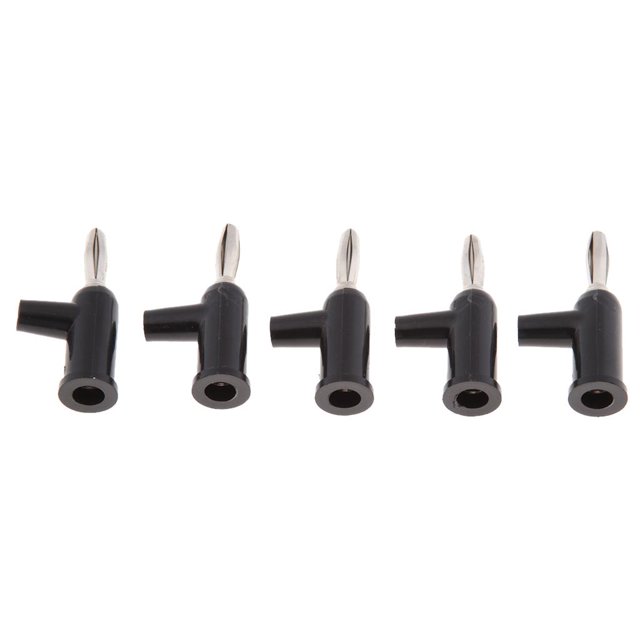 5 Piezas Enchufe de Plátano Sondas Adaptadores 4mm Test Pen de Cobre Bañado en