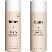 Hims Thick Fix Thickening Shampoo 6.4 Fl Oz and Conditioner 6.4 Fl Oz Set. DHT Targeting and Moisturizing. Adds Volume + Moisture. Formulated Saw Palmetto + Niacinamide. Vegan, Paraben, Sulfate, Cruel