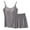 Dark Gray, variant on Vivianyo HD Summer Trendy Women's Tops and Shorts Co-ord Set Women's Summer Thin Casual Loose Suspender Top Versatile Home Slim Solid Color Splicing Suspender Shorts Two-piece Set