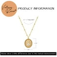 thumbnail image 5 of Valloey Rover 14K Gold Plated Cute Dainty Evil Eye Heart Disk Pendant Necklace for Women Jewelry Gift, 5 of 6