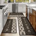 thumbnail image 6 of Floral Kitchen Rugs Sets of 3, Non Slip Kitchen Rugs and Mats Washable Farmhouse Kitchen Rugs Floral Kitchen Floor Mat Carpet Runner Rugs for Hallway Laundry Room, 6 of 12