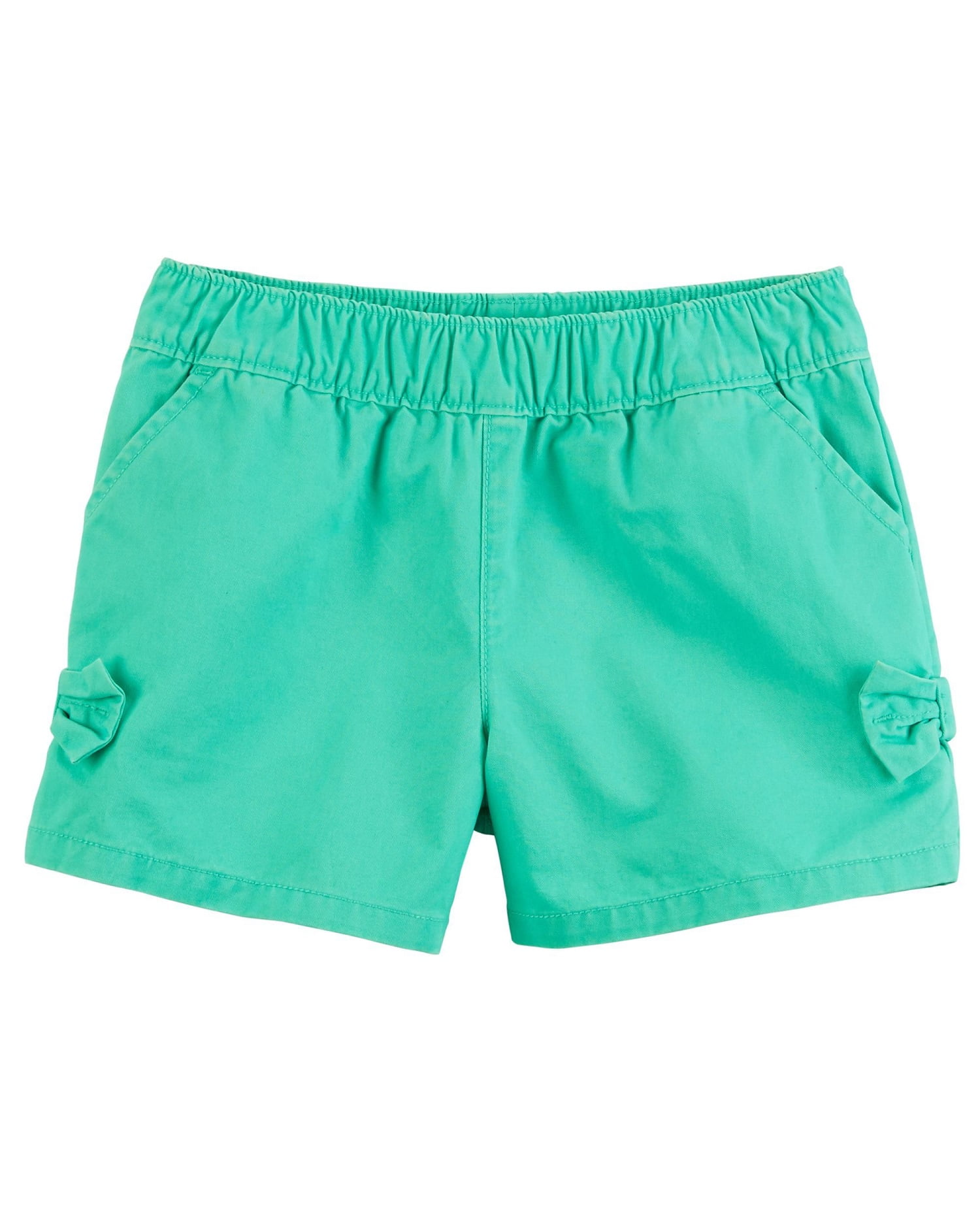 Size - 9 Months Carters Green Pull-On Tie Shorts