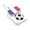 B, variant on 2026 Soccer Sports Balls Fidget Toys, 3D Printed Sensory Toy Clicker Keychain Fidget Toys for Relief Stress Autism Hyperactivity, Kids Adults Birthday Gifts
