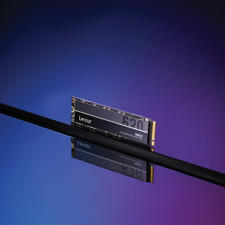 Lexar - NM620 Disque Dur SSD Interne 1To M.2 2280 PCIe NVMe SATA Noir - SSD  Interne - Rue du Commerce