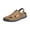 Brown, variant on Mens 2026 Summer Casual Closed Toe Leather Handmade Sandals Outdoor Fisherman Beach Shoes For Outdoor Walking Driving