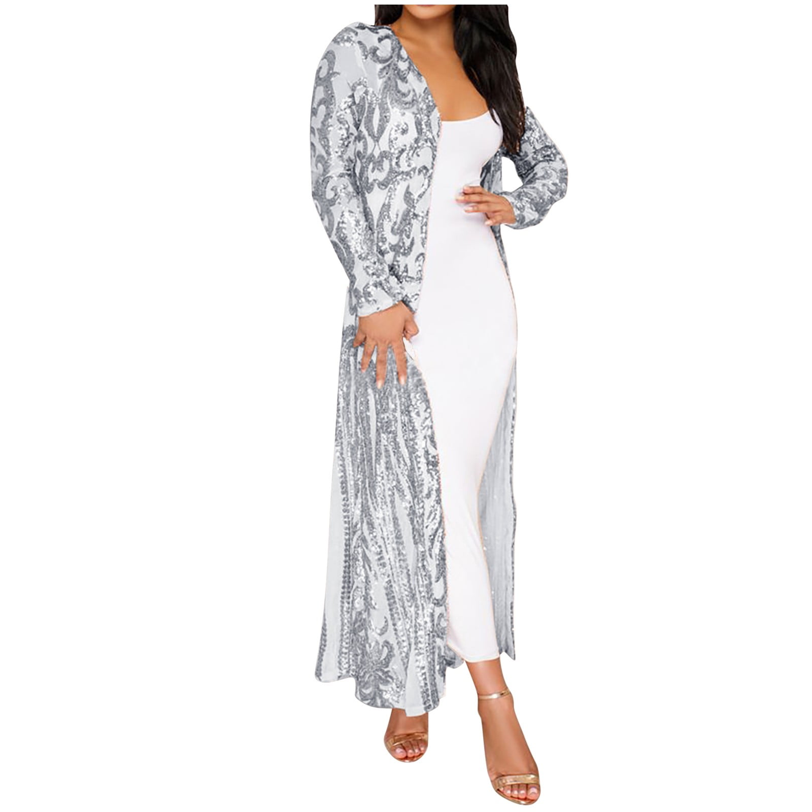 Qufokar Tan Open Front Cardigan for Women Soft Women Sweaters Women