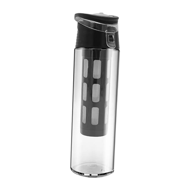 Infusor de té y frutas de viaje taza de café reutilizable fácil de limpiar cafetera fría colador de yogur griego para picnics de campamento negro 550ml perfecl Taza de café
