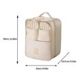 thumbnail image 4 of Travel Shoe Bags for 3 Pairs, Organizer Storage Pouch for Luggage, Shoes Holder Bag for Flying Carry On, Travel Essentials, 4 of 7