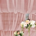 Efavormart 5ftx32ft Premium Dusty Rose Chiffon Curtain Panel, Backdrop ...