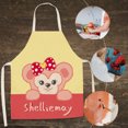 thumbnail image 2 of Delantal de lino de cocina con estampado de dibujos animados, impermeable, para el hogar, cocineros, baberos de limpieza Tmvgtek Para estrenar, 2 of 8