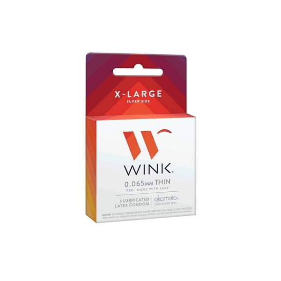 Okamoto Wink XL Super Size Condoms | 3-Pack