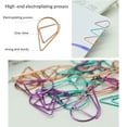 thumbnail image 1 of facefd 30 Pcs Pince à Papier Mignonne Forme Goutte d'Eau Style Simple Couleur Unie Bureau École Carnet Pince Photo Marque-Page Bleu Ciel, 1 of 9