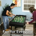 thumbnail image 4 of Sunnydaze 2-Player Folding Indoor Foosball Table, Black, 4 of 14