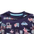 thumbnail image 4 of HWJAD Boy's Lightweight Sweatshirt Toddler Boys Cotton Long Sleeve Pullover Tops Kids Fall Winter Crewneck Shirt-Truck Vehicle, 4 of 7