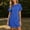 Blue, variant on QUNYINEY Summer Dresses for Women Red Short Sleeve A Line Midi T-Shirt Dress Casual Crew Neck Loose Fit with Pockets Dresses