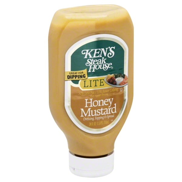 Ken's Steak House Honey Mustard Dressing Topping & Spread Lite, 24 Fl