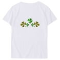 thumbnail image 4 of Puntoco Short Sleeve Women Tops Clearance 2025,Womens St Patrick'S Day T-Shirt Love Heart Shirts Short Sleeve Valentine'S Day Crewneck Colorful Heart Graphic Tees Tops White 10(XL), 4 of 6