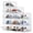 Clear-12pack, variant on XX-Large Shoe Sneaker Storage Boxes for Size 14, Stackable & Thicken Clear Plastic Shoe Organizers 1Pack for Entryway Closet Under Bed, Shoe Storage Cabinets Container Display Case w/ Magnetic Door