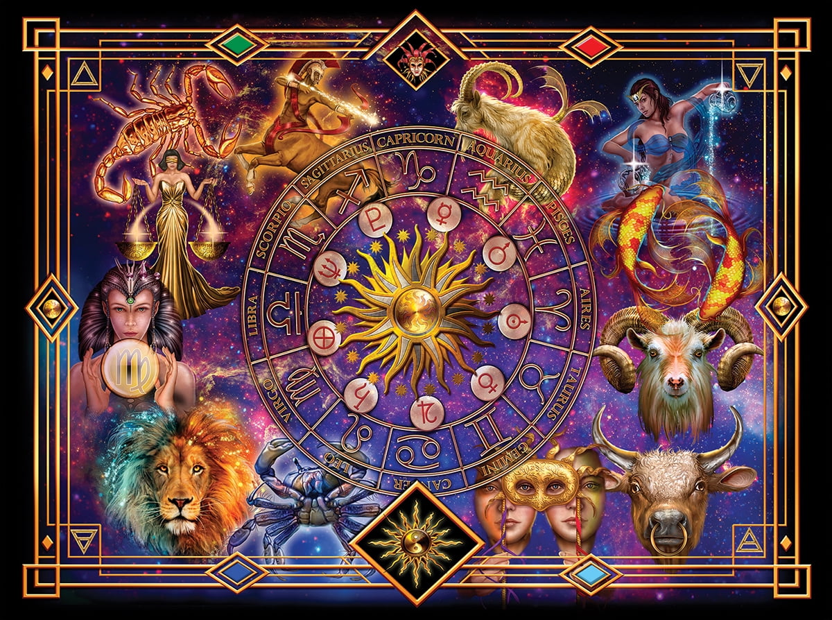 Ingooood-Jigsaw Puzzles for Adults 500 Pieces Zodiac Puzzle Imagination Series 