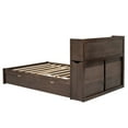 thumbnail image 6 of Full Size Storage Platform Bed With Pull Out Shelves, Twin Trundle, 2 Drawers & Charging Port, Framework, Drawers, Trundle Shelves, 6 of 7