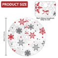 thumbnail image 2 of Christmas Tree Skirt,Multicolor Christmas Snowflake Pattern Christmas Tree Decor with Red Ribbon Ties,Round Shape,Christmas Decorations for Home 48"x48", 2 of 7