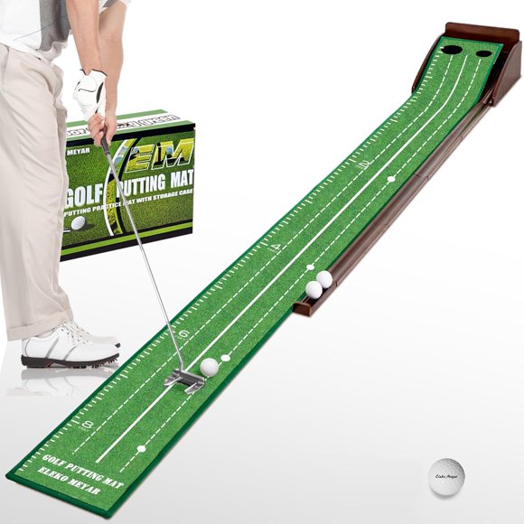 Alfombra de golf Eleko Meyar para interiores y exteriores con devolución de pelota