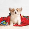 thumbnail image 4 of Lsque Mario Pattern Waterproof Throw Blanket Pet Blanket for Dogs & Indoor Cats, Washable - Shaggy Plush Calming Long Faux Fur & Velvet Dog Blanket -, 4 of 8