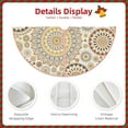 thumbnail image 5 of Bingfone Christmas Tree Skirt Mat Christmas Decoration Interior -Flowers And Leaves, 5 of 8