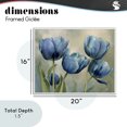 thumbnail image 4 of Stupell Industries French Country Drawn Blue Tulip Flowers White Framed Giclee Art, 20 x 16, by Franklyn Gregory, 4 of 8